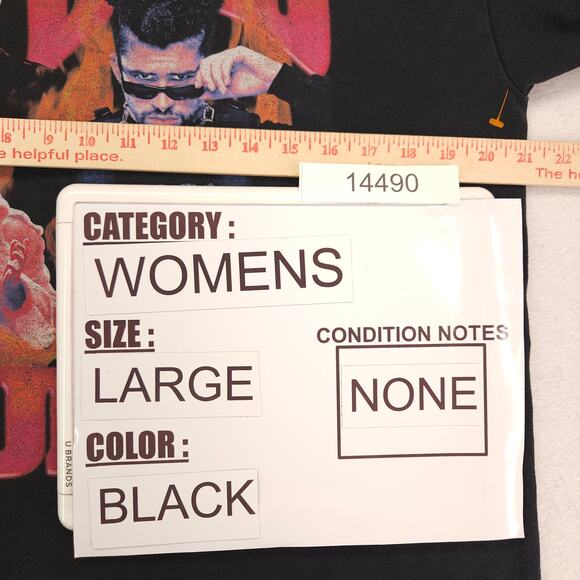 Bad Bunny Band Graphic Short Sleeve Crew Neck T Shirt Womens Size Large L Black - Picture 7 of 9